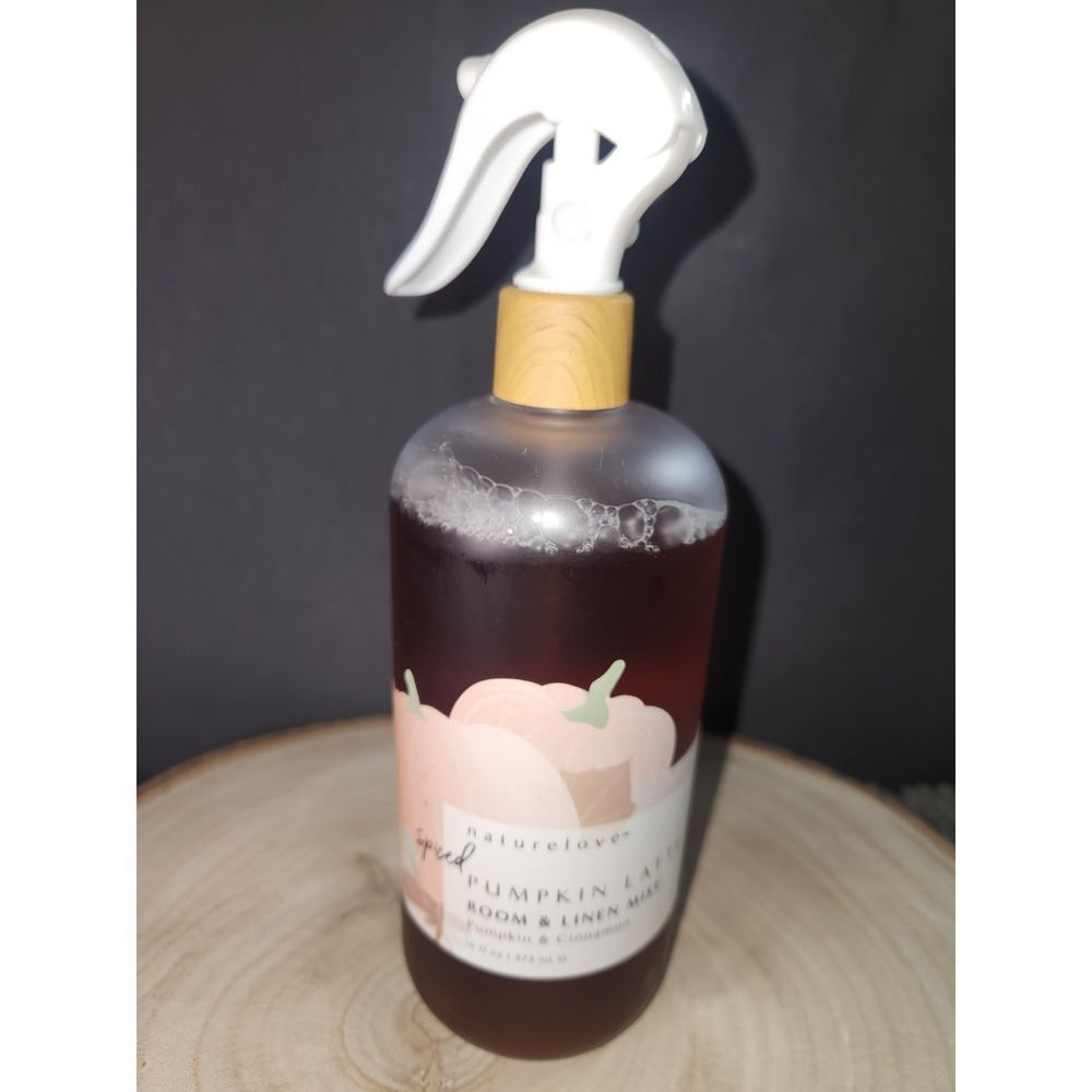 NATURE LOVE ~ Spiced Pumpkin Latte ROOM/LINEN Fabric~ 16 OzWarm Comforting SPRAY